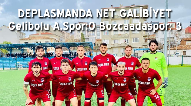 Bozcaadaspor, deplasmanda 3 golle kazandı