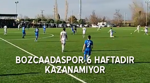 Bozcaadaspor ligin dibine demirledi