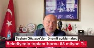Başkan Göztepe'den belediyenin mali durumu ile ilgili önemli açıklamalar