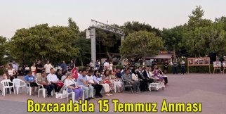 Bozcaada'da 15 Temmuz Anması